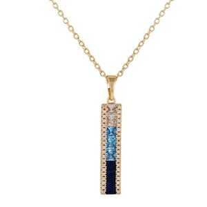 NWT Vince Camuto Blue Ombre CZ necklace